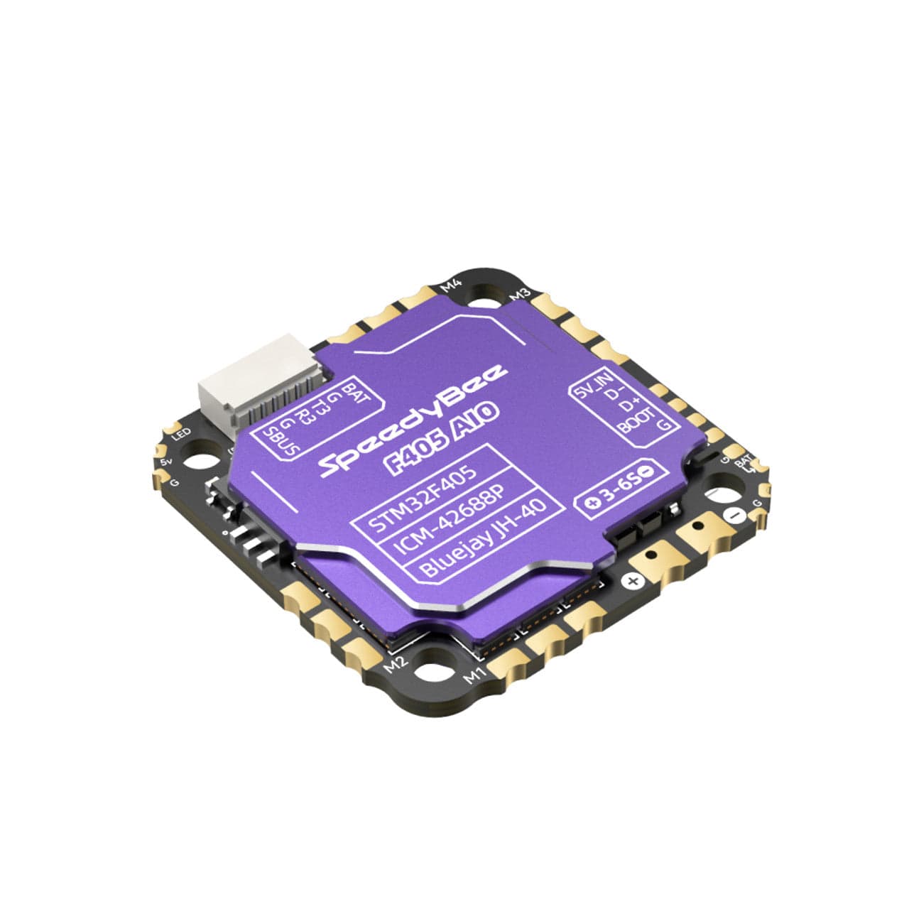 SpeedyBee F405AIO 40A Bluejay 25.5x25.5 3-6S Flight Controller for fpv drones 2