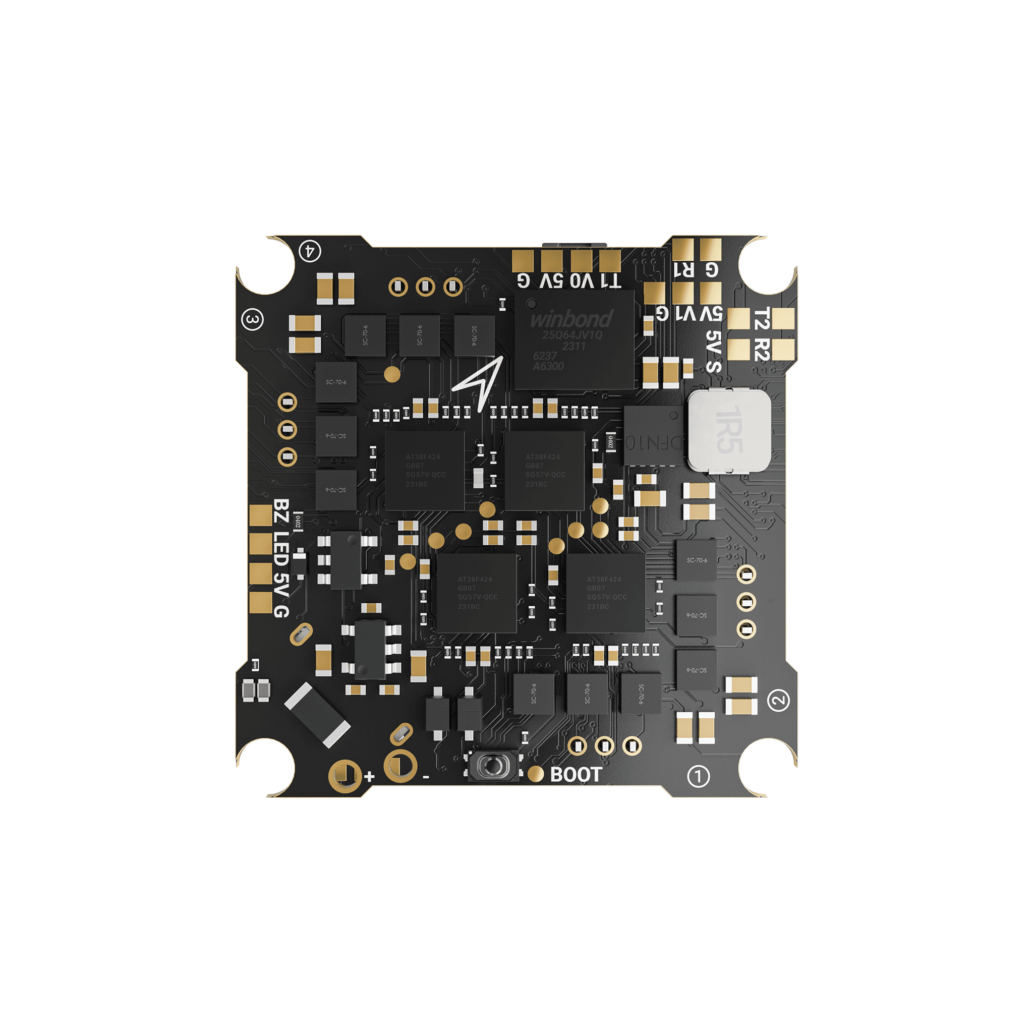 (USA ONLY)MEPS F411 1S 15A AIO High integration Flight Controller Analog for 1S Racing Whoops 25.5x25.5mm for fpv drones