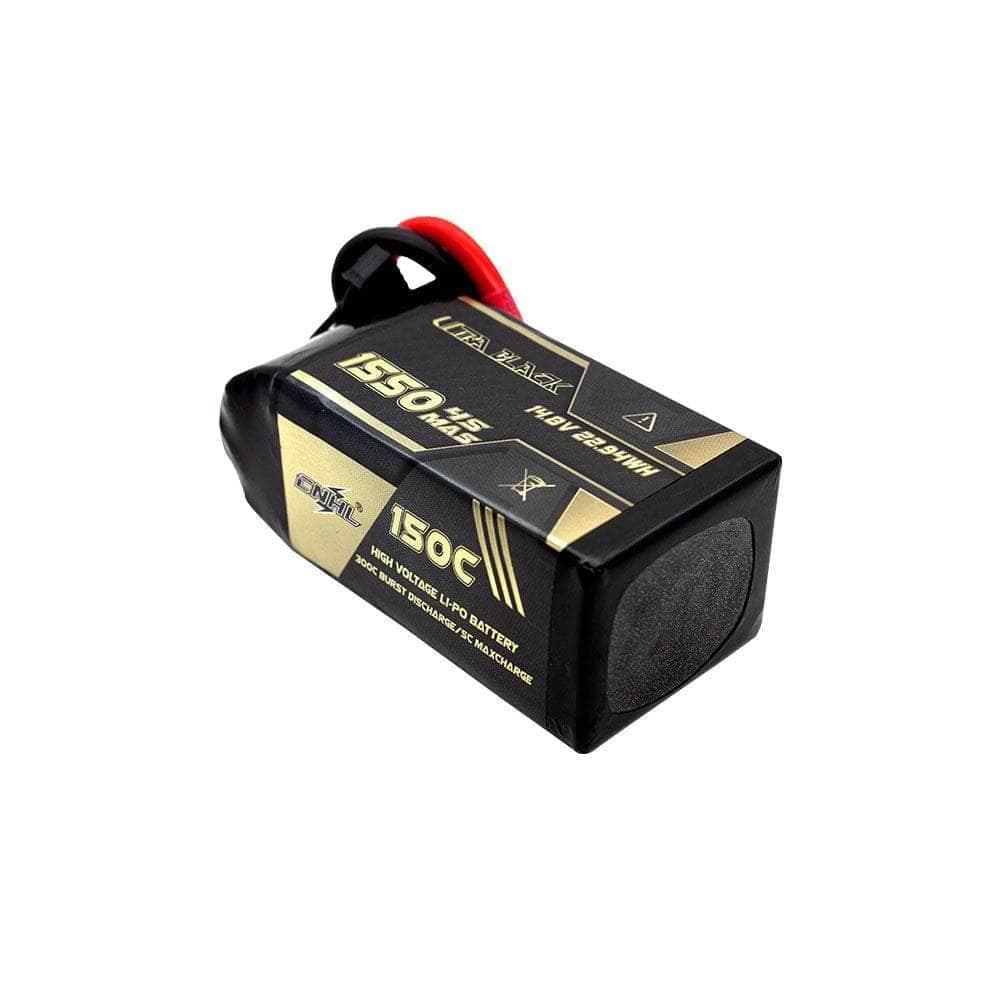 CNHL Ultra Black Series 14.8V 4S 1550mAh 150C LiPo Battery - XT60 for fpv drones 3