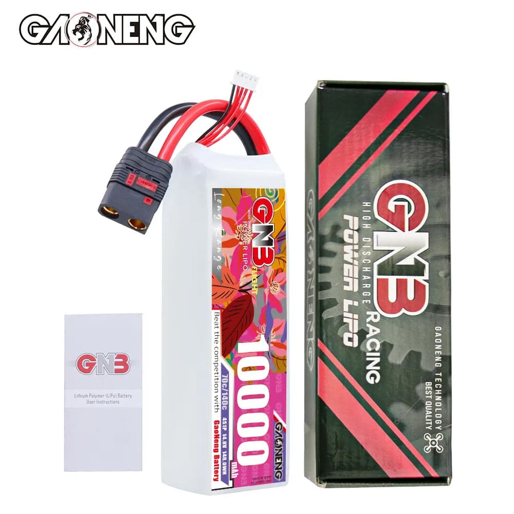GAONENG GNB 4S1P 14.8V 10000mAh 70C RC LiPo Battery QS8 [DG] for fpv drones 3