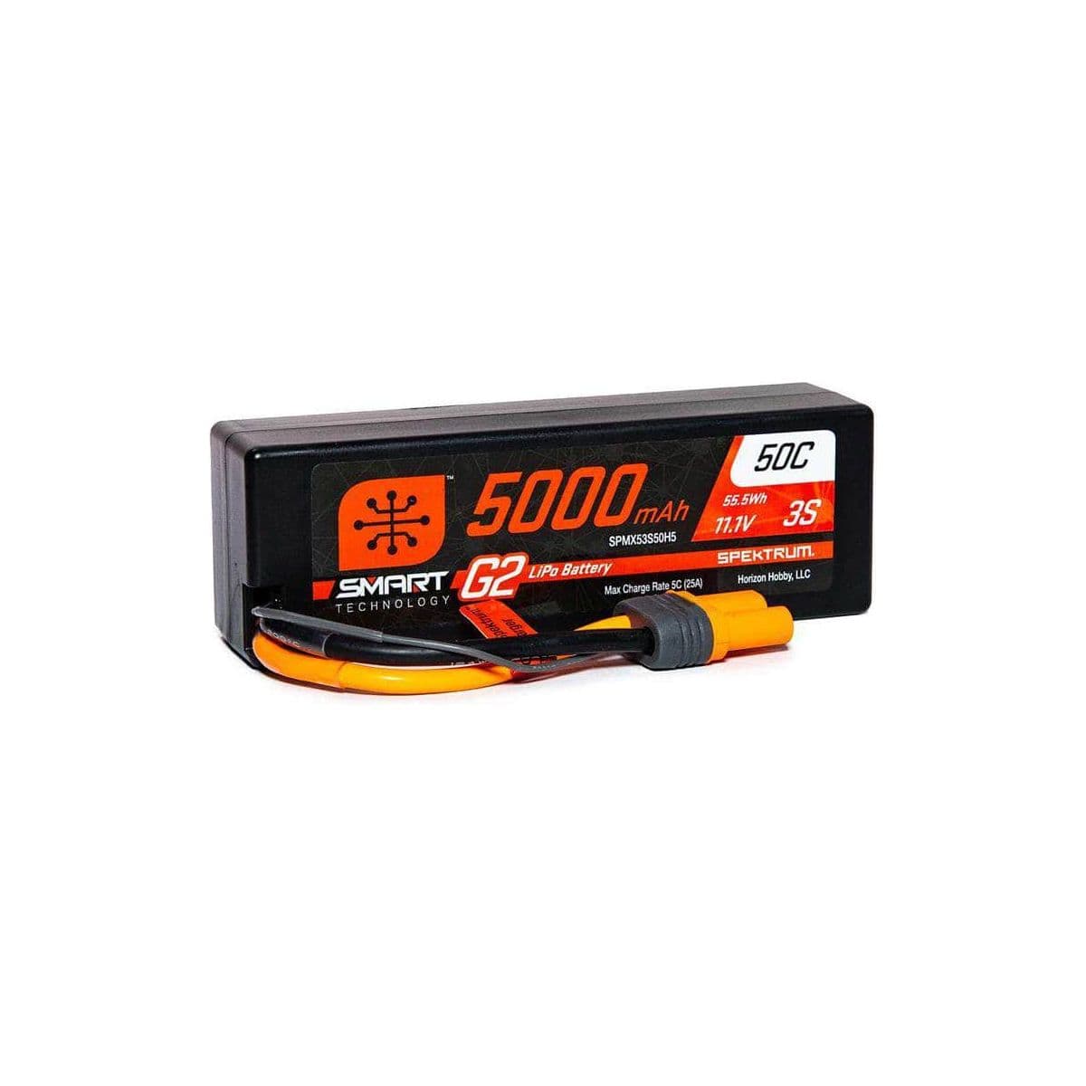 SPMX53S50H5, Spektrum RC 3S Smart G2 LiPo 50C Battery Pack (11.1V/5000mAh) w/IC5 Connector for fpv drones 2