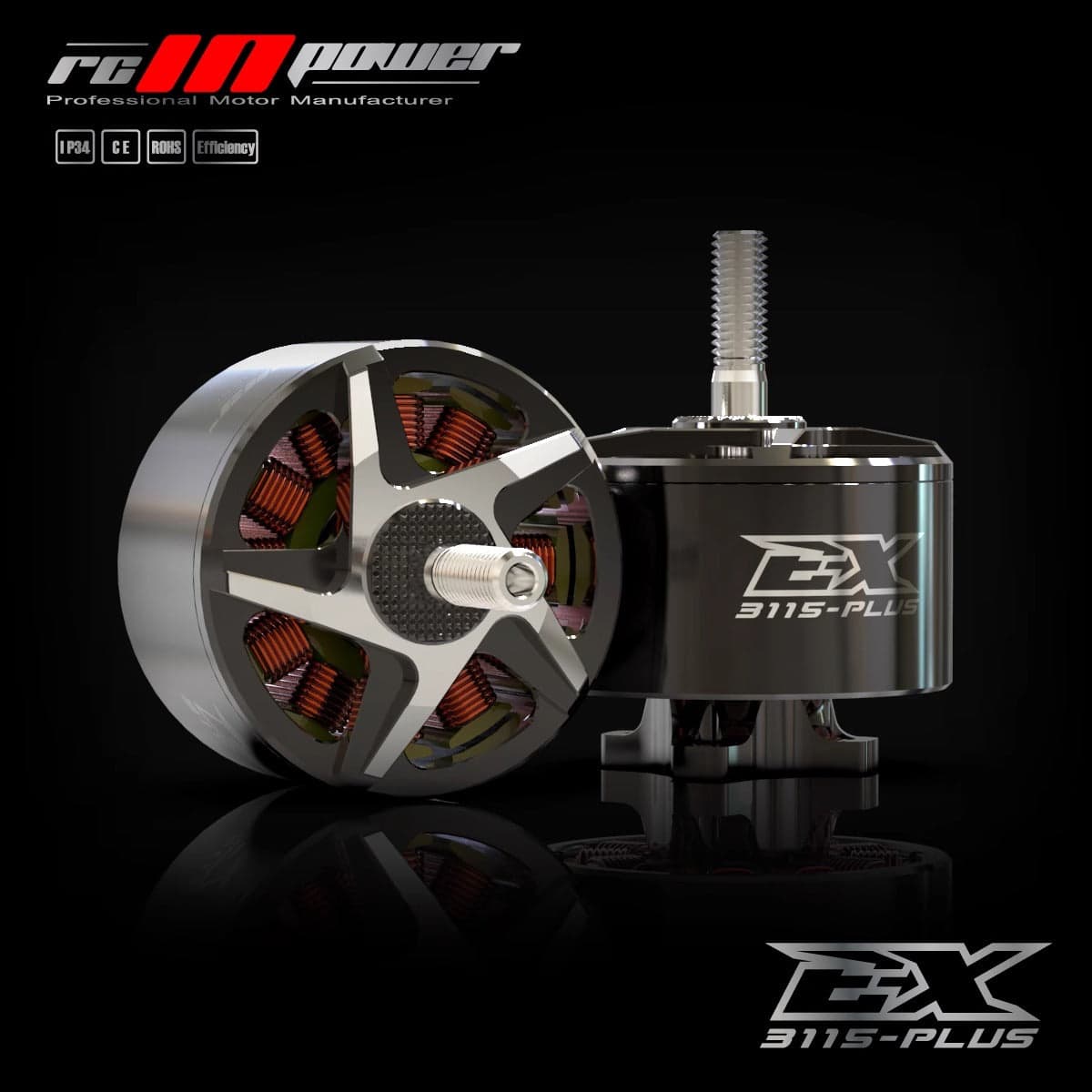 Rcinpower EX3115 PLUS 450KV 10-12S 900KV Brushless Motor for fpv drones 4