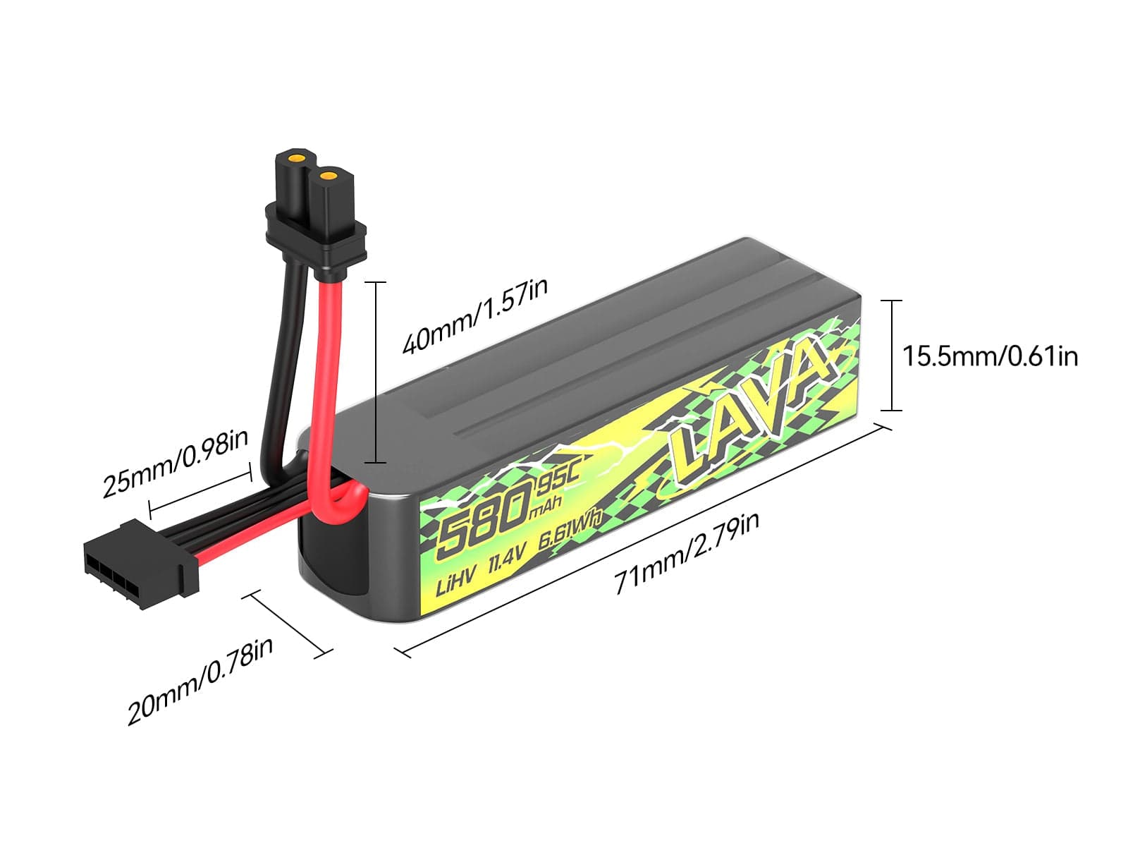 BETAFPV LAVA II 3S LiHV Battery - High Performance FPV Power for fpv drones 1