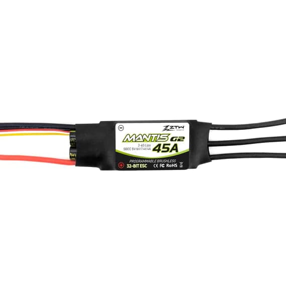 ZTW Mantis 45A SBEC G2 Brushless 32-Bit ESC for Airplane and Wing for fpv drones