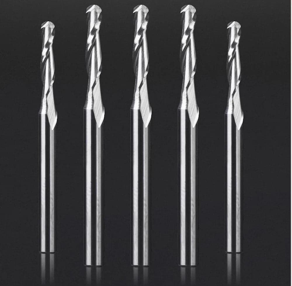 Two Flute Ball Nose Bit - 1/8″ Shank for fpv drones 3