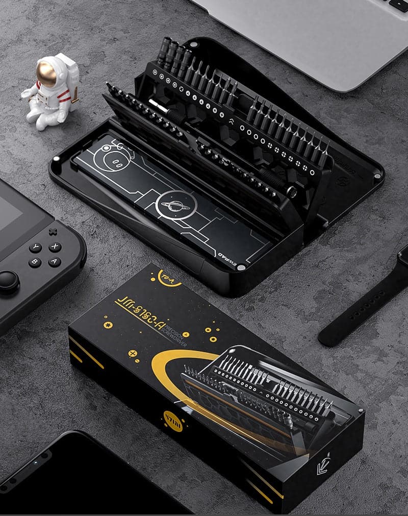JAKEMY 48 IN 1 Precision Magnetic Screwdriver Driver Tool Set JM-8180A (Black) for fpv drones 1