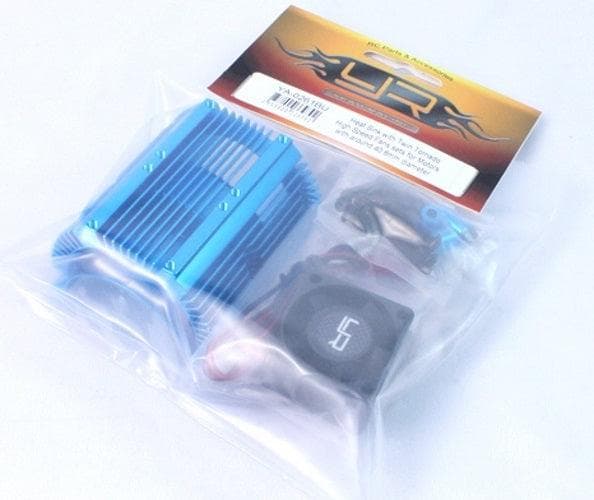 Yeah Racing Heat Sink w/Twin Tornado High Speed Fans Sets Blue For 1/8 Motors for fpv drones 2