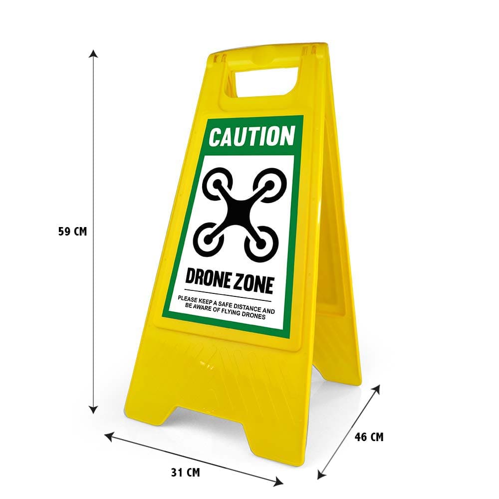 Warning Sign - Standard - Drone Zone - English for fpv drones 4