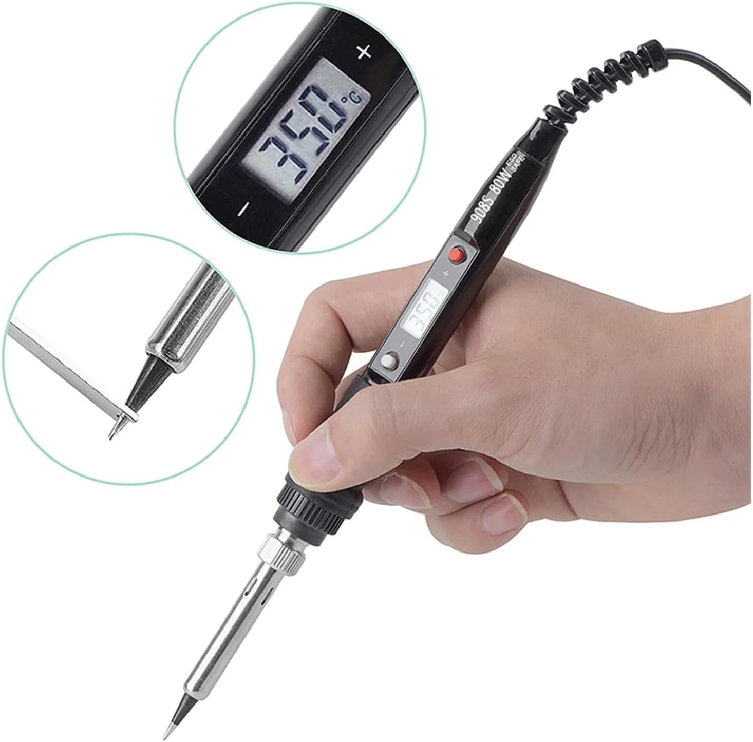 UMT 80W Soldering Iron Kit with M900 Compatible Tips for fpv drones 6