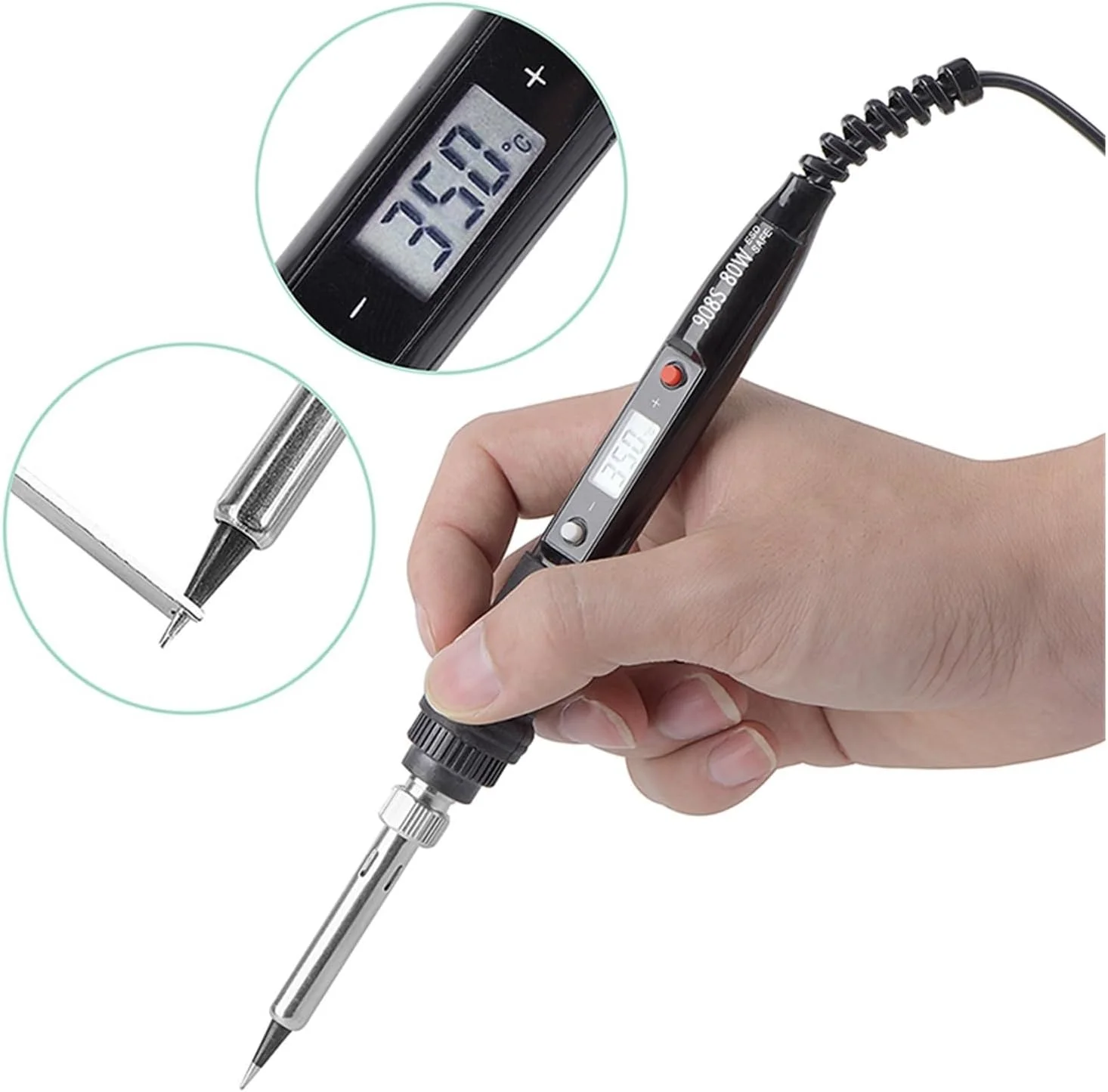 UMT 80W Soldering Iron Kit with M900 Compatible Tips for fpv drones 6