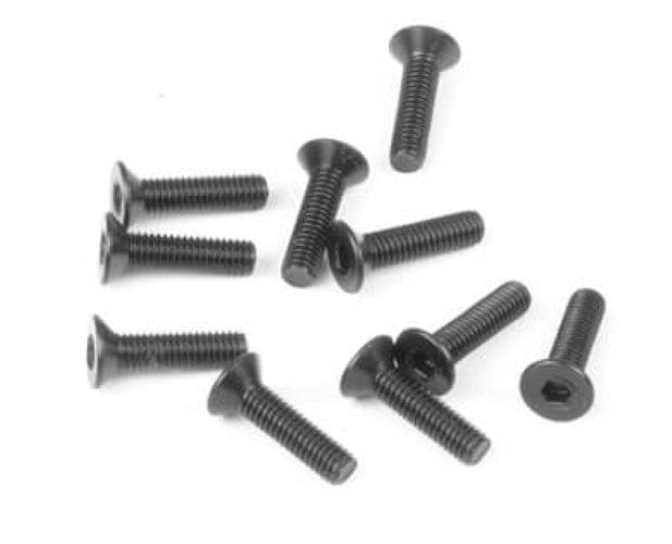 Tekno RC TKR1324 M3x12mm Flat Head Screws (Black 10pieces) EB48 ET48 NB48 for fpv drones 1