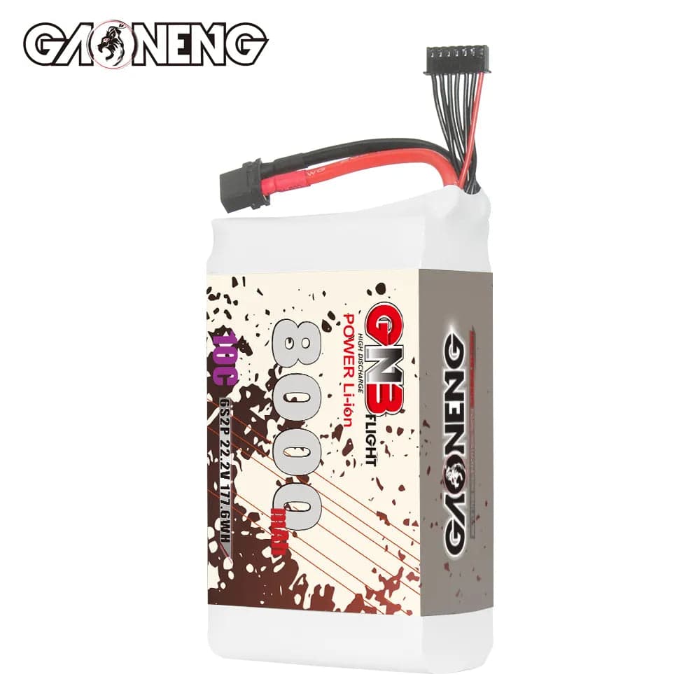 GAONENG GNB 6S 22.2V 8000mAh 10C XT60 Li-ion Battery made with Li-ion Lithium Ion 21700 [DG] for fpv drones 4