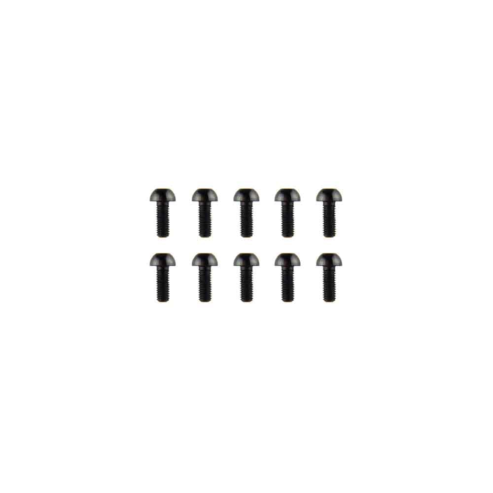 M3x8mm Aluminium Bolkop Hex Schroef (10 stuks) - ZWART for fpv drones 1