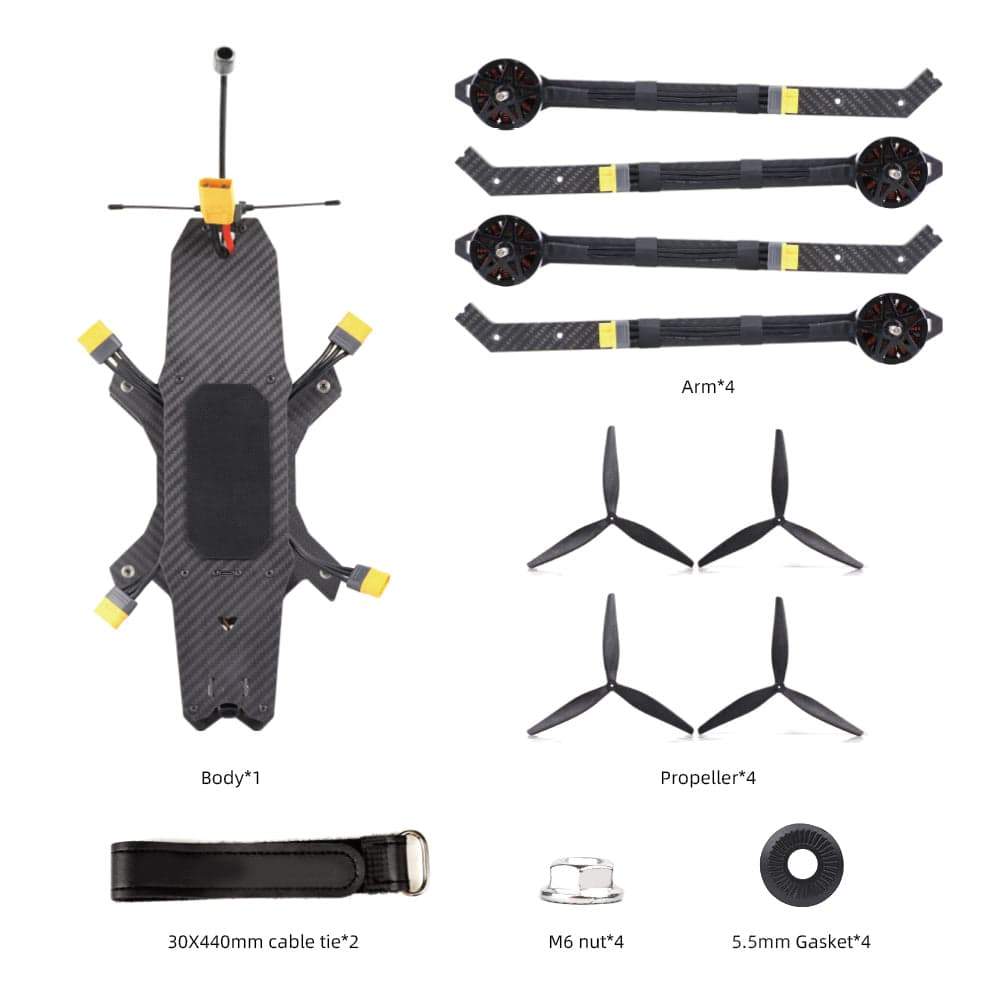 HGLRC MY15 4215 400KV Motor 2.5W VTX ELRS 915MHz Long-Range FPV Drone for fpv drones 2