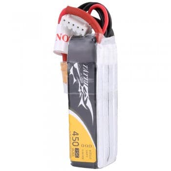 Tattu 14.8V 75C 4S 450mah Lipo Battery Pack with XT30 Plug- Long Version for fpv drones 3