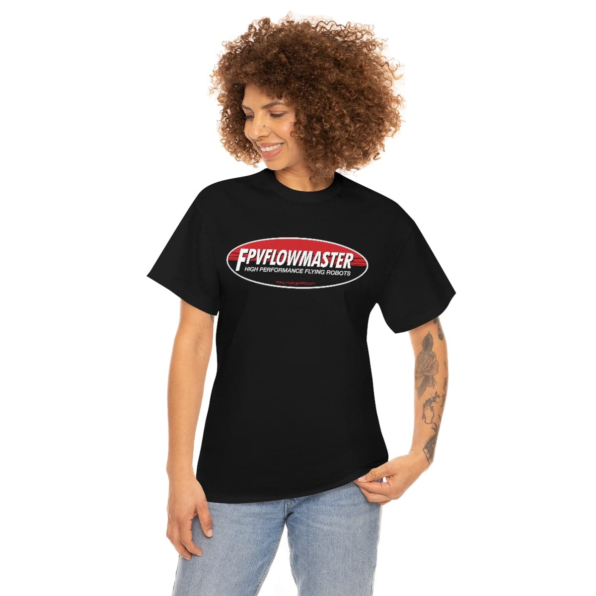 FPV Flow Master - Red Logo - T-Shirt for fpv drones 50
