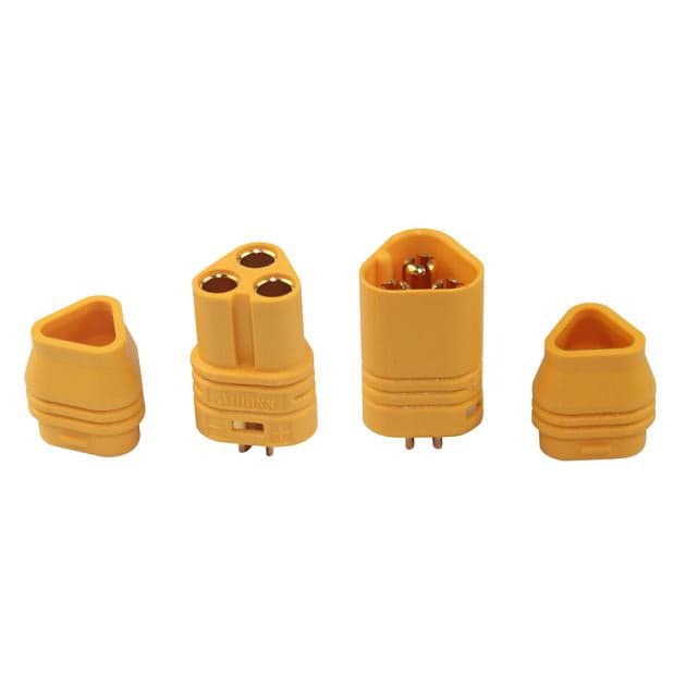 EMAX ★Amass MT60 3.5mm Yellow Plug Male Female A Pair for RC plug Airplane or RC ESC Lipo Battery 140300500 for fpv drones 1