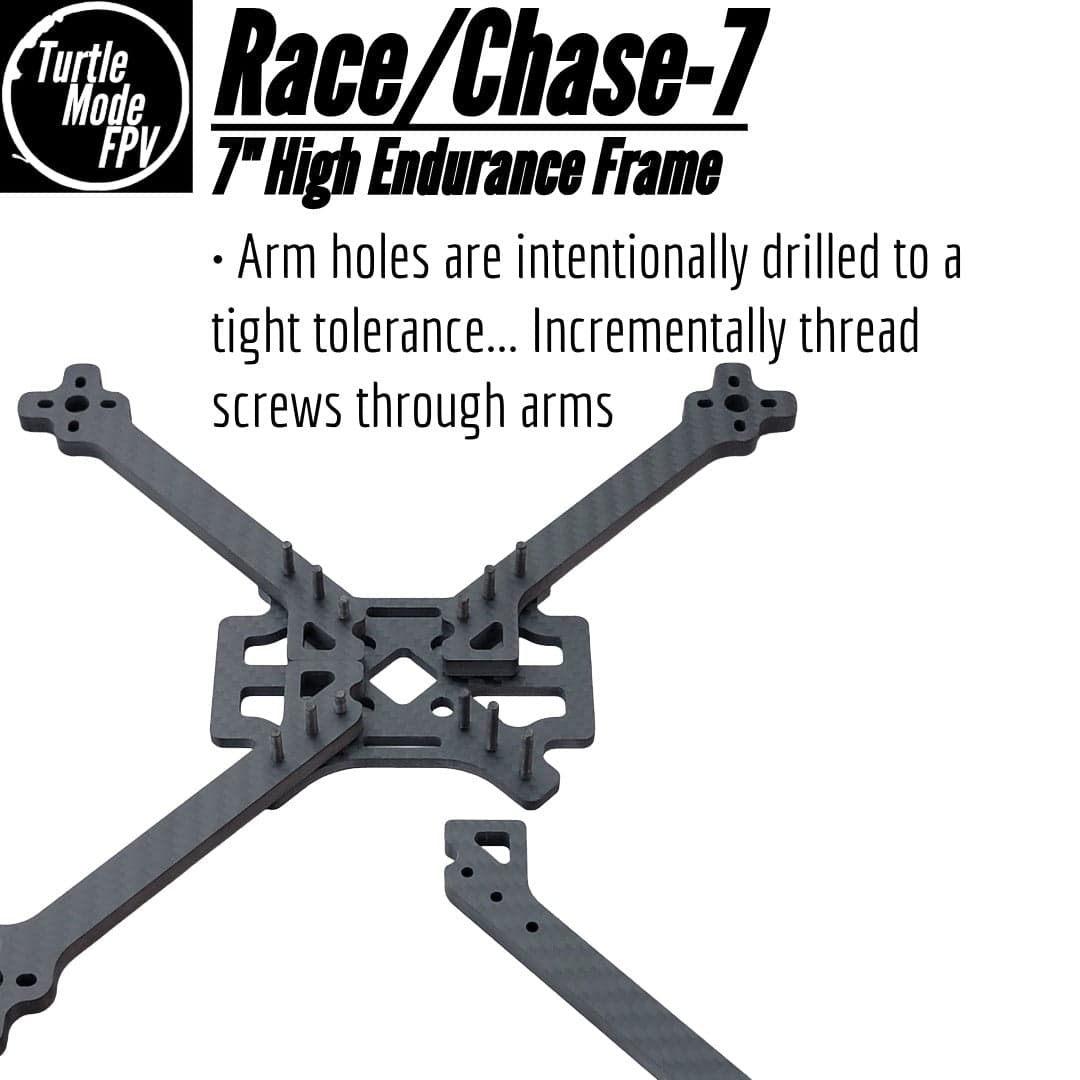 Race/Chase-7 - 2200mAh / Accessorized 7" High Endurance Frame, by TurtleModeFPV (Choose Options) for fpv drones 3