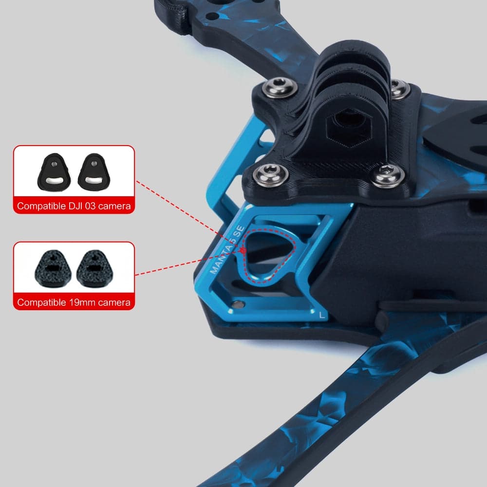 AxisFlying Manta 5 SE 5inch Squashed X Freestyle FPV Drone Frame Kit for fpv drones 2
