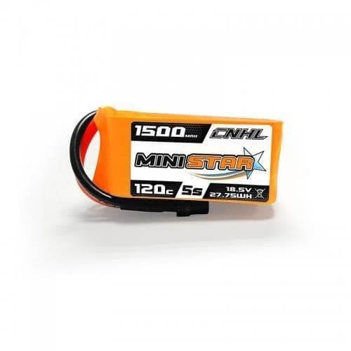 CNHL MiniStar 18.5V 5S 1500mAh 120C LiPo Battery - XT60 for fpv drones