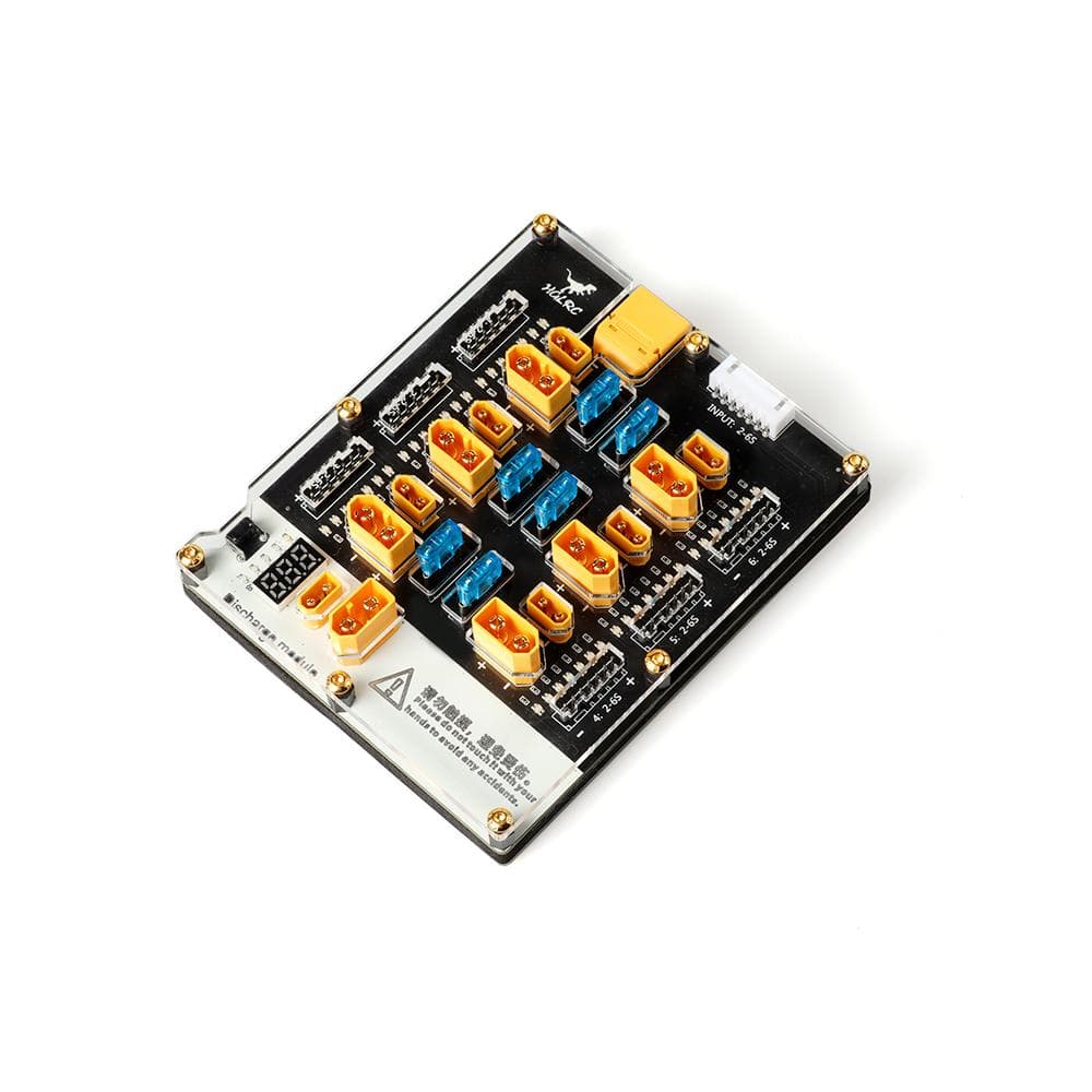 HGLRC Thor 6 Port Lipo Battery Balance Charger Board Pro 40A XT60 XT30 Plug 2-6S Integrated with Lipo Discharger for IMAX B6 ISDT Q6 Nano HOTA D6 Pro P6 for fpv drones 1