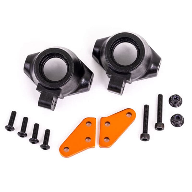 Traxxas 9637T Aluminum Left & Right Steering Blocks Arms Orange : Sledge for fpv drones