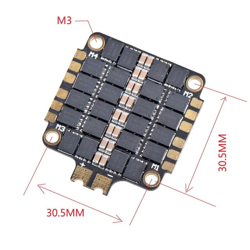 JHE BLheli_S 32 55A 4IN1 ESC (2-6S) for fpv drones 4