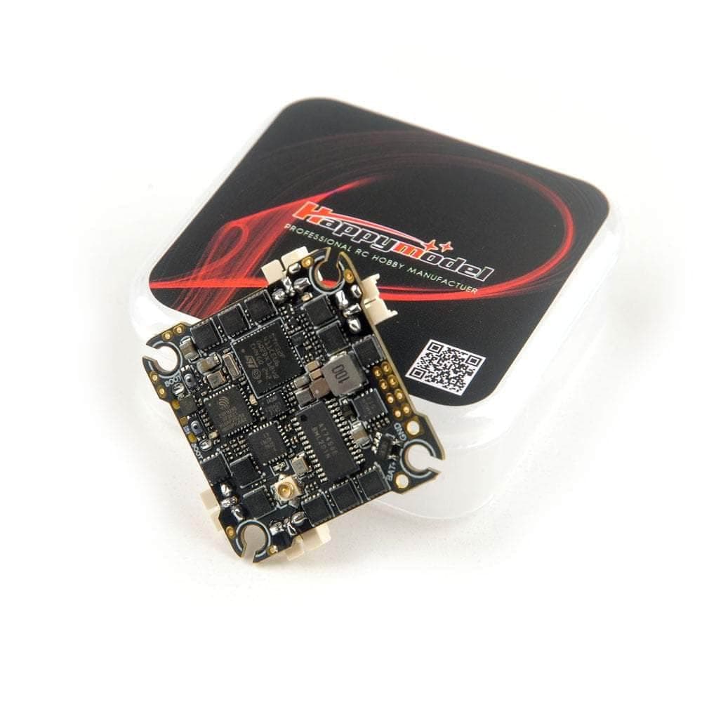 HappyModel CrazyF411 F4 2-4S Whoop/Toothpick AIO Flight Controller w/ 20A 8Bit 4in1 ESC - ELRS 2.4GHz (UART) for fpv drones 3