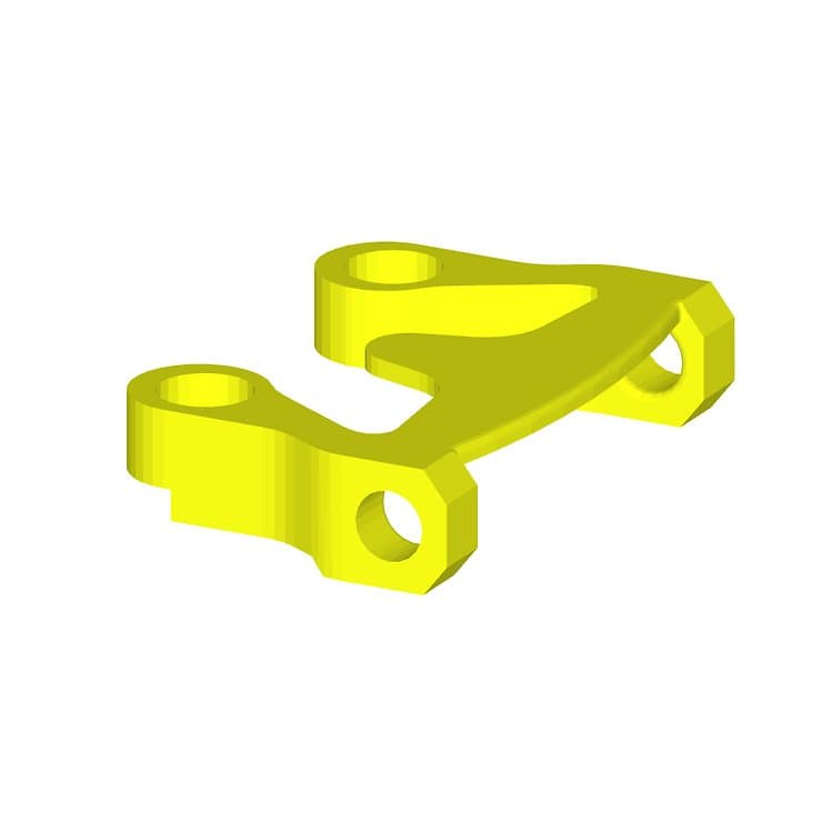 GEPRC Mark5 antenna mount 3D print TPU yellow