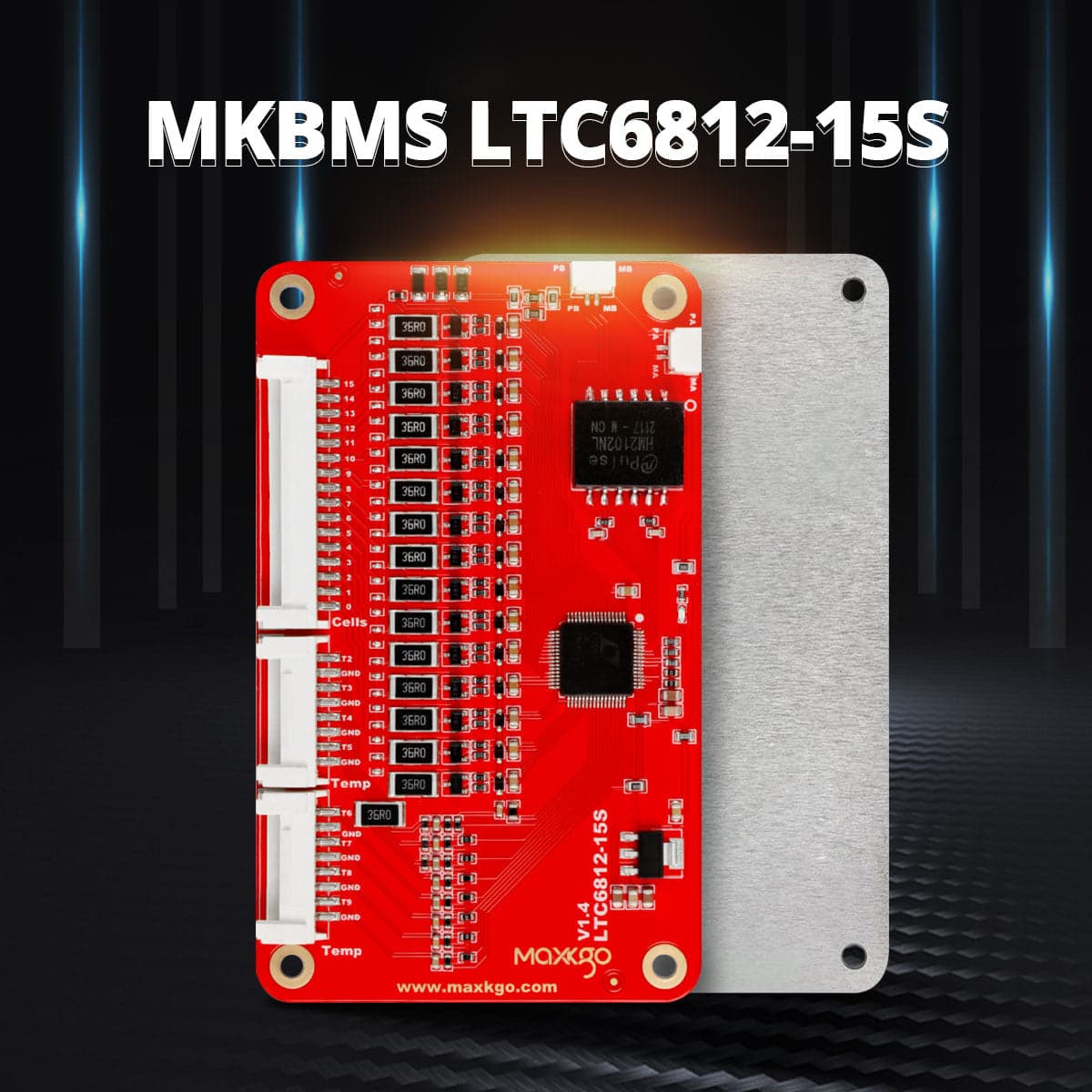 MAXKGO LTC6812 15S Smart Slave BMS li-ion Lifepo4 LTO Battery Protection Board for fpv drones 4