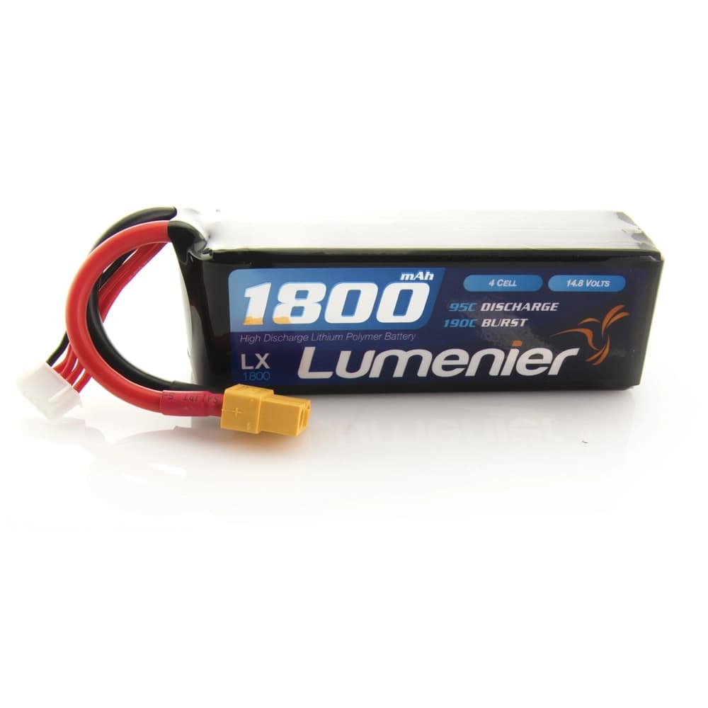 Lumenier 1800mAh 4s 95c Lipo Battery (XT60) - 14.8 Volt (4 Cell) for fpv drones 3