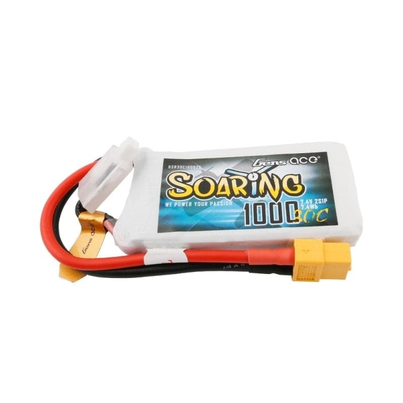 Gens ace Soaring 1000mAh 7.4V 30C 2S1P Lipo Battery Pack XT60 for fpv drones 3