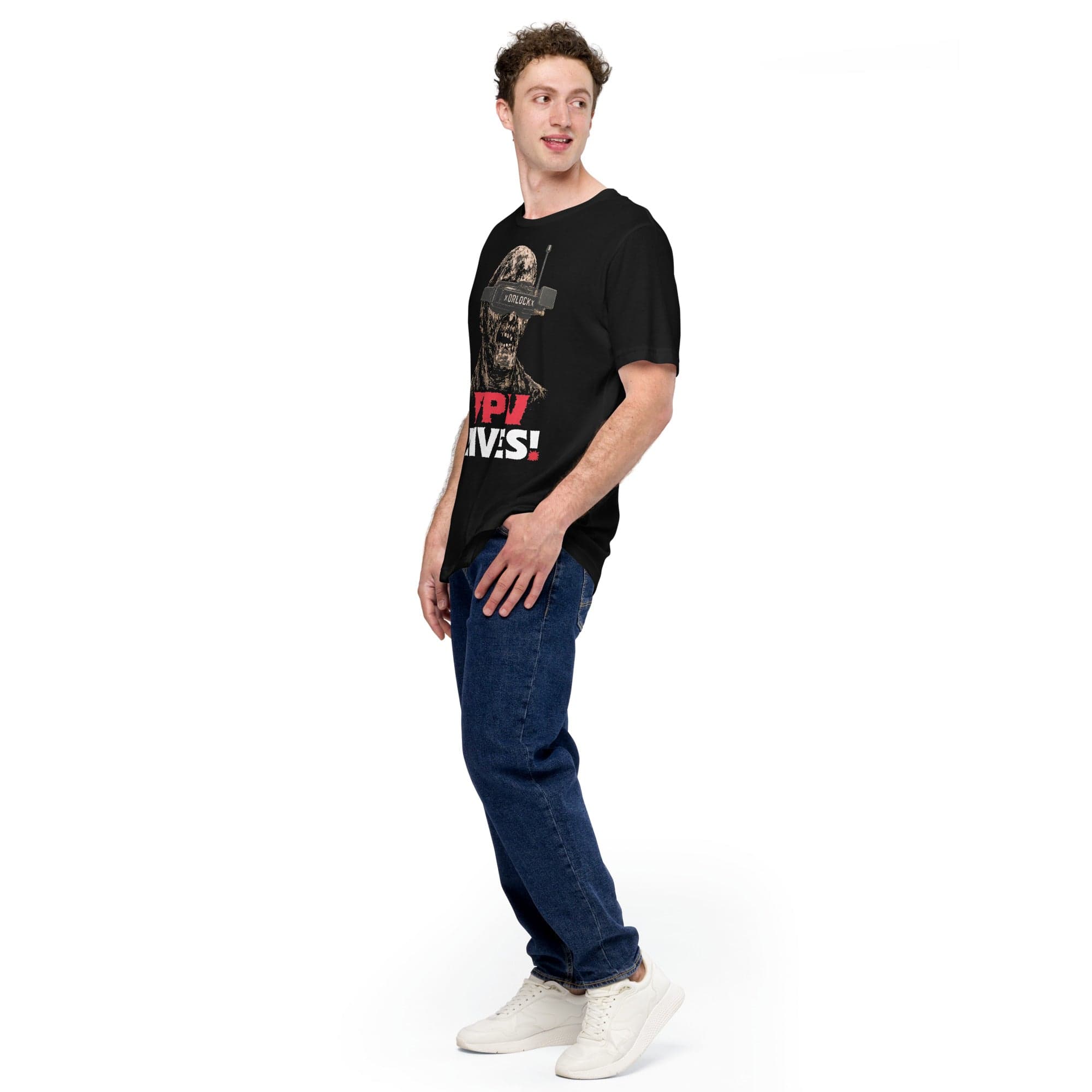 xORLOCKx "FPV LIVES" FPV Horror Tee for fpv drones 1