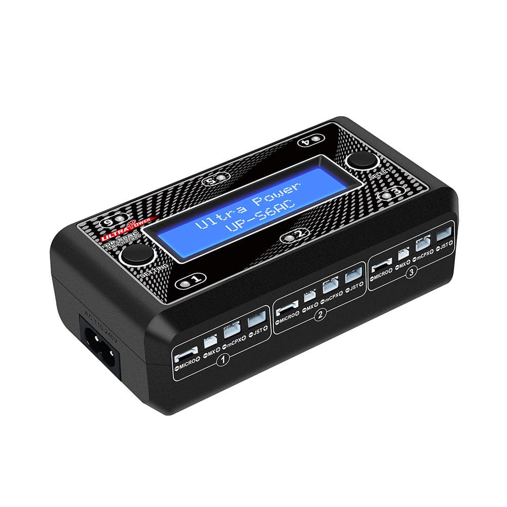 EMAX Ultra Power UP-S6AC 6x4.35W 1S AC-DC LiPO-LiHV Battery Charger With Micro MX MCPX JST for fpv drones 9