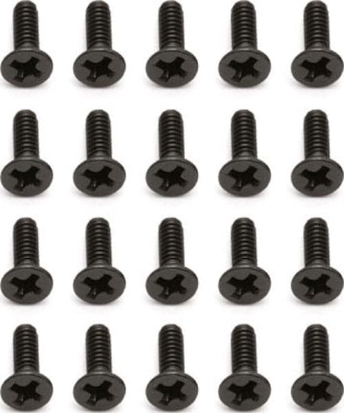 Associated 2x6mm Flat Head Phillips Screw (20) : RC18T2, RC18B2, RC18LM and SC18 for fpv drones