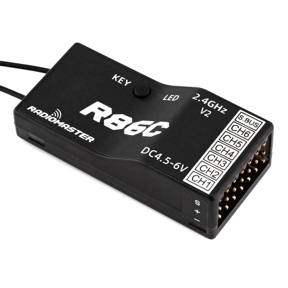 Radiomaster R86C V2 6CH Frsky D8 / D16 Compatible PWM Receiver w/Sbus for fpv drones 1