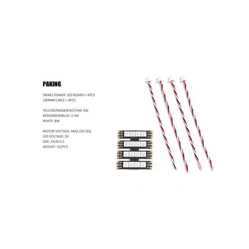 DIATONE MAMBA FLASHBANG SW401 MOTOR LED BOARD (4PCS) for fpv drones 8