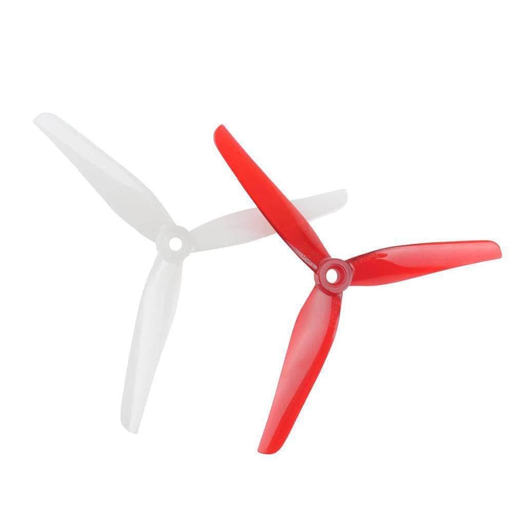 ETHiX x HQ Prop P4 Candy Cane 5140-3 / 5.1" Tri-Blade Bando/Freestyle FPV Drone Props (4 Pack) - Red+White for fpv drones