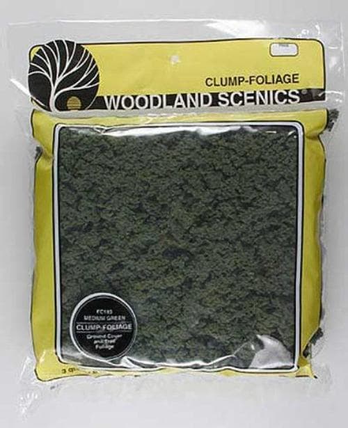 Woodland Scenics FC183 N/HO Clump Foliage Medium Green Train Scenery for fpv drones
