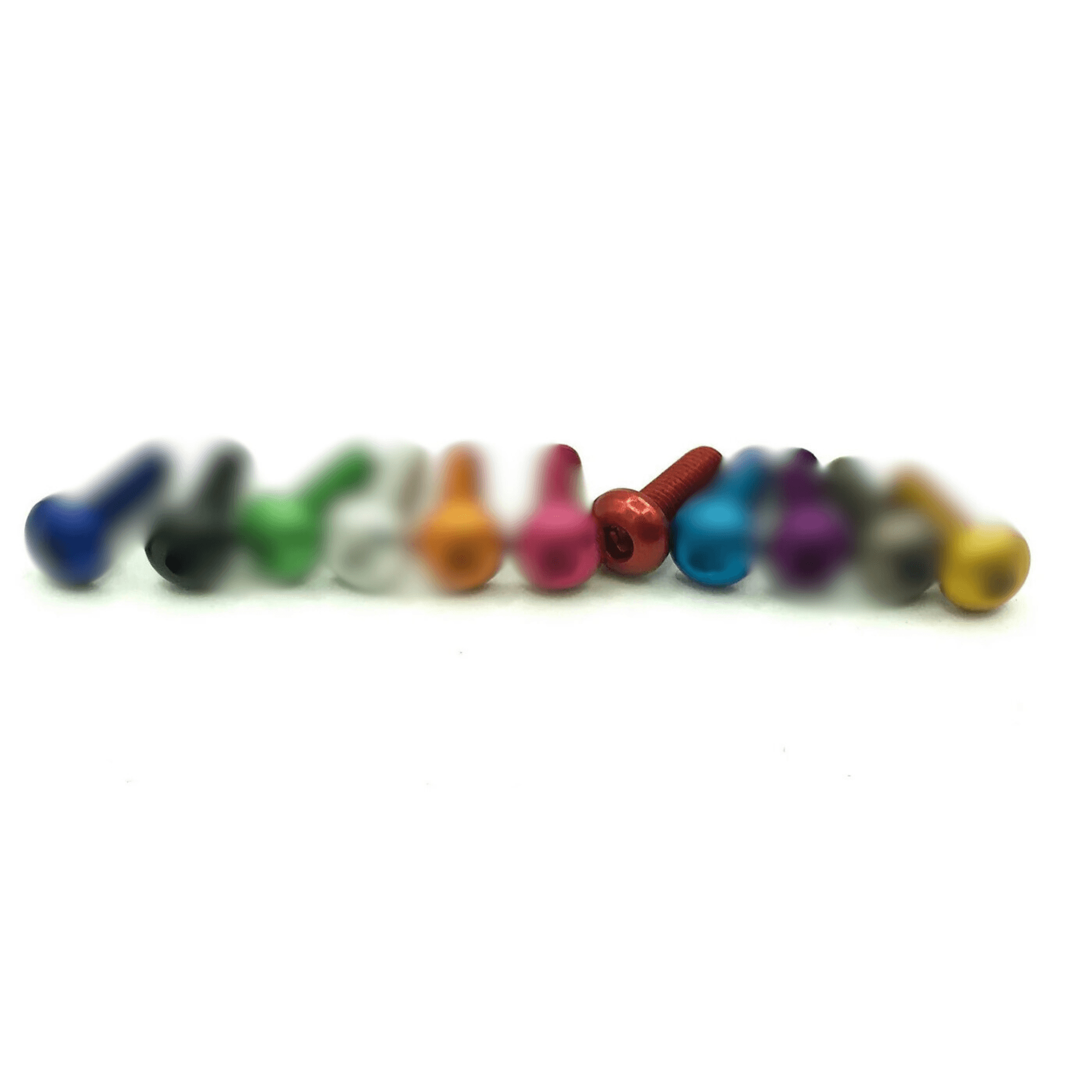10pc M3x8 Allen Key Button Head Pack Coloured Aluminum 7075 for fpv drones 4