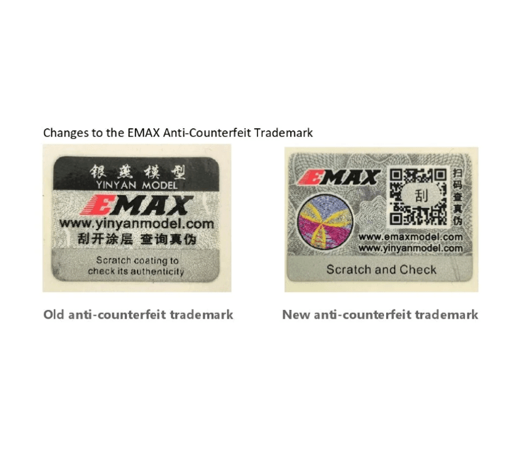 Notification on Changes to EMAX Product Anti-Counterfeit