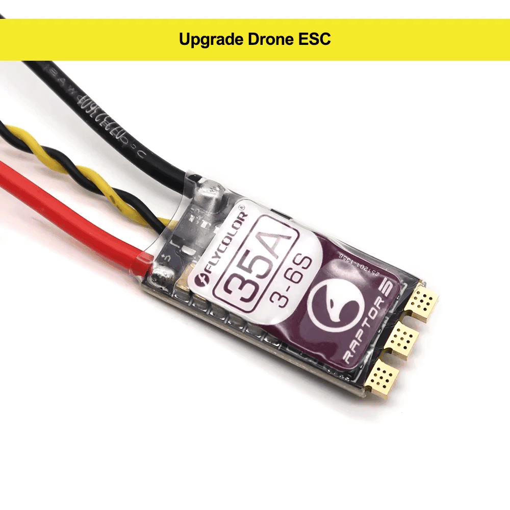Flycolor RAPTOR5 20A 35A 45A 50A BLHeli-32 ESC 3-6S Brushless Speed Controller Dshot Proshot for RC Fixed Wing Aircraft Drone