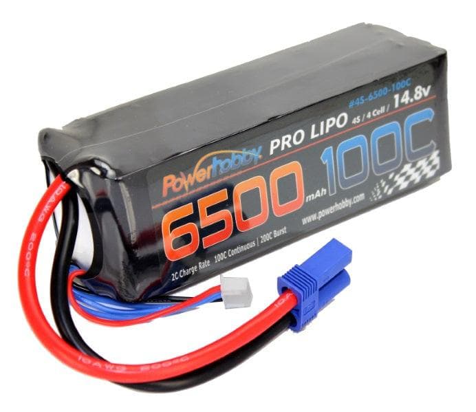 Powerhobby 4S 14.8V 6500mAh 100C Lipo Battery w EC5 Plug Soft Case 4-Cell for fpv drones 1