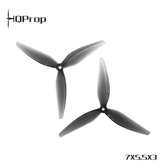 HQProp 7X5.5X3  Grey (2CW+2CCW)-Poly Carbonate for fpv drones