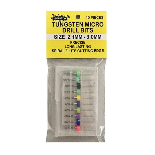 TUNGSTEN MICRO DRILL BITS 2.1MM - 3.0MM for fpv drones 4