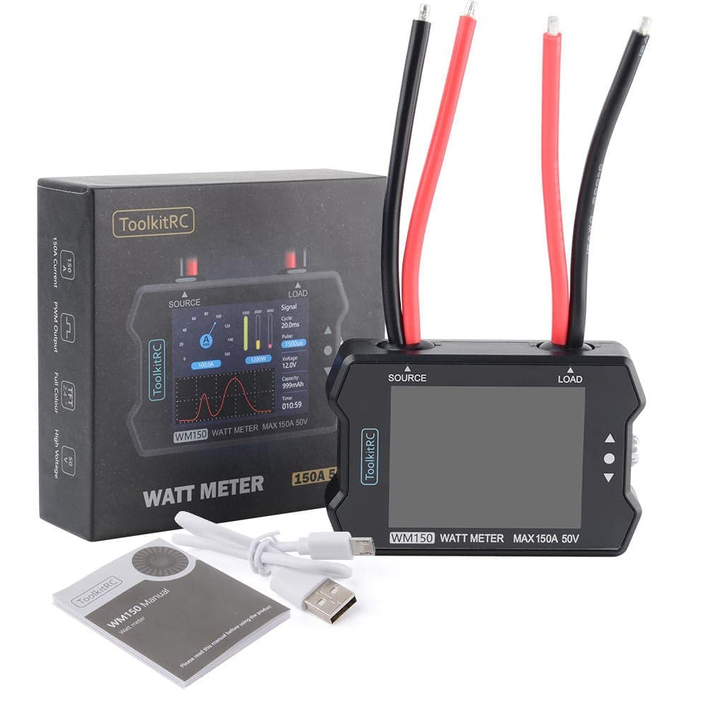 TOOLKITRC WM150 ADVANCED WATT & POWER METER for fpv drones 4