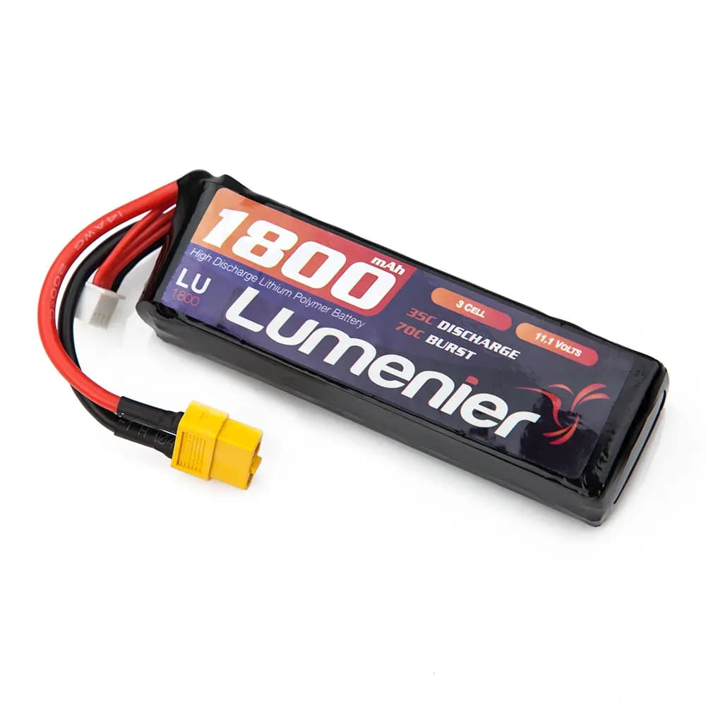 Lumenier 1800mAh 3s 35c Lipo Battery - 11.1 Volt (3 Cell) for fpv drones