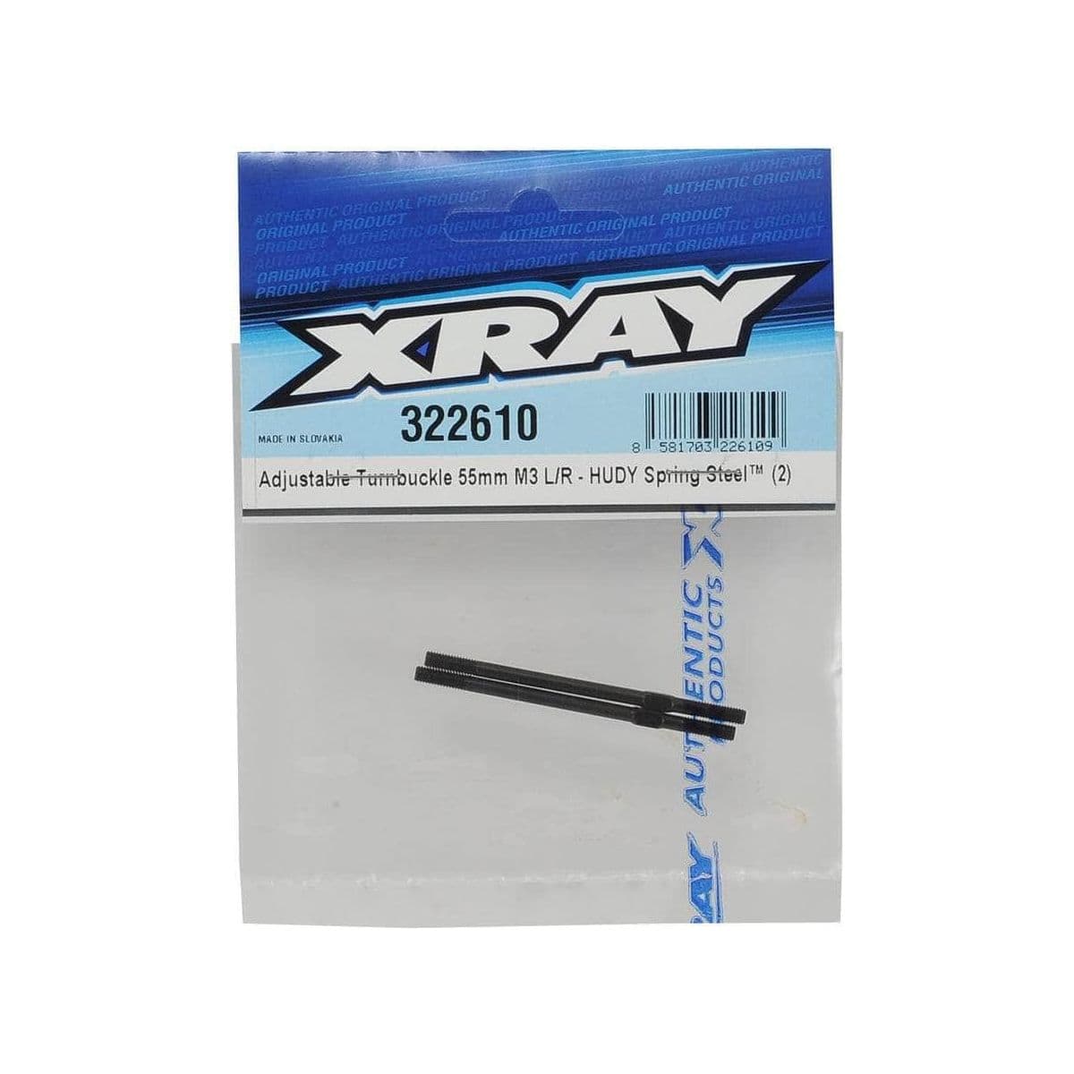 XRA322610, XRAY XB2 55mm Turnbuckle (2) for fpv drones 1