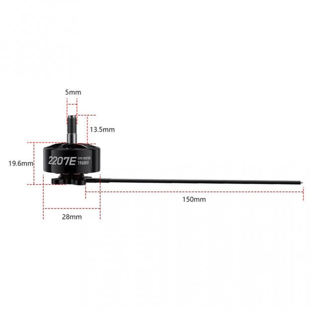 GEPRC SpeedX2 2207E 1960KV motor for drones for fpv drones 7