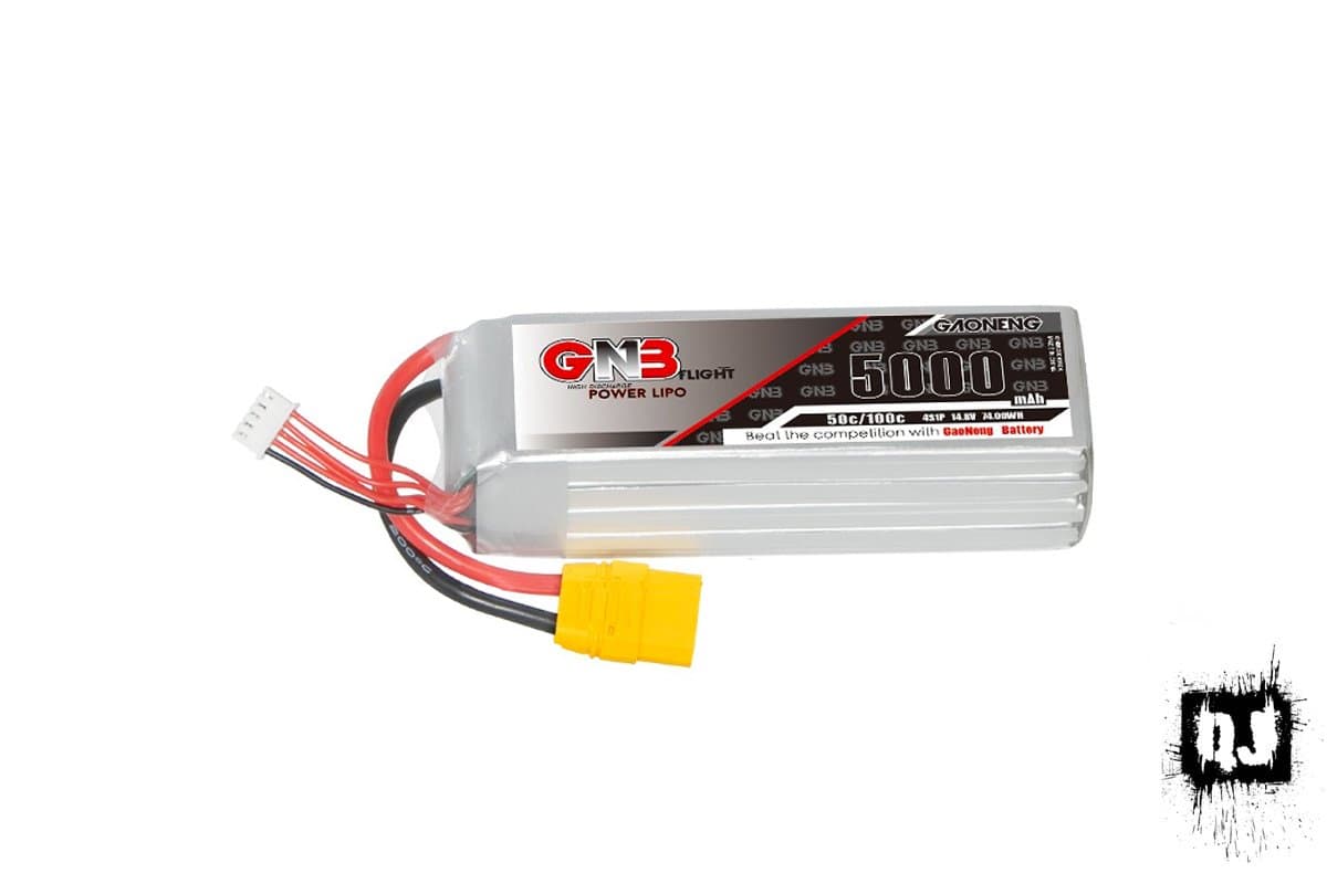 GNB 5000mAh 14.8v 4S 50C XT90 Lipo Battery Pack